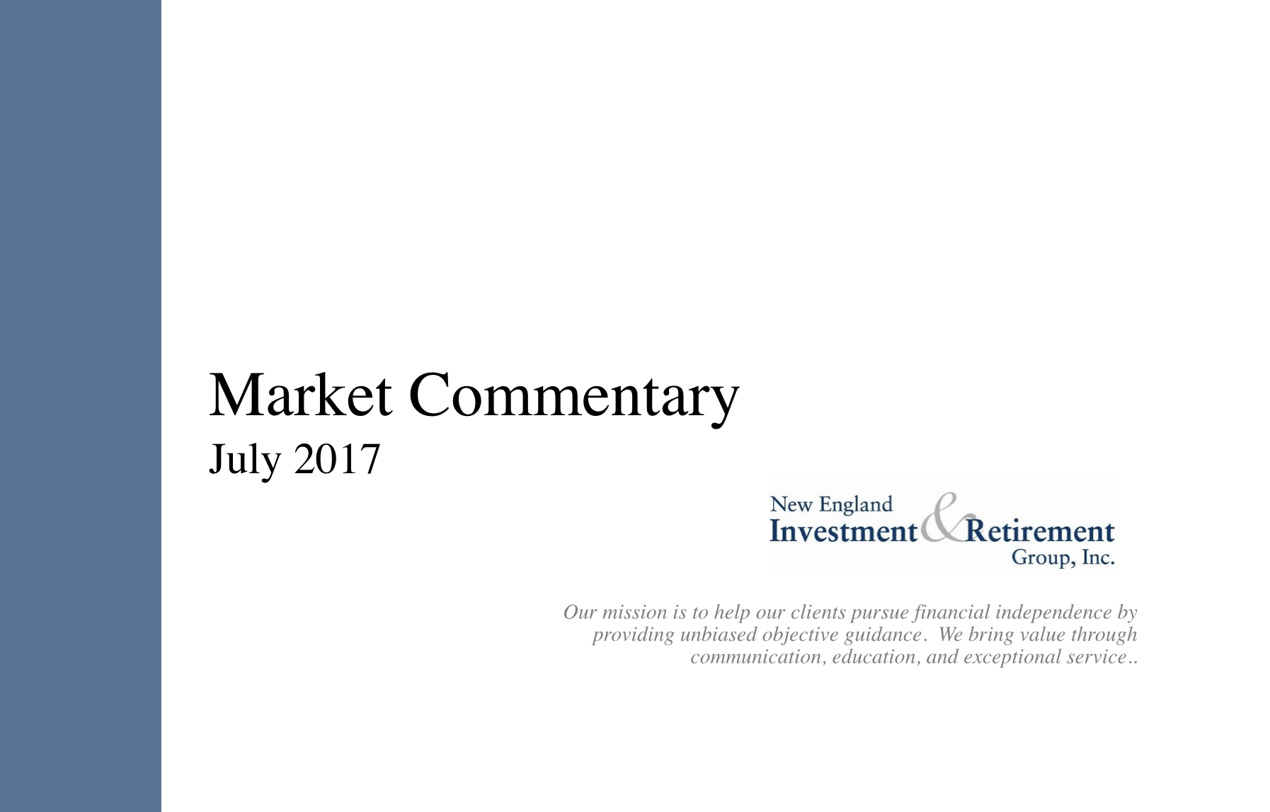 july market commentary